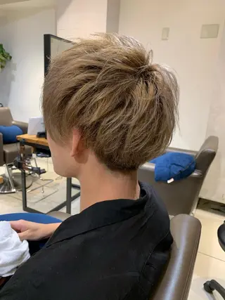 ショート カラー メンズ 縮毛矯正✖️似合わせ 🌻ヒトミのヘアスタイル