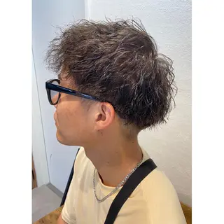 ショート パーマ ヘアアレンジ メンズ 小國 綾かのヘアスタイル