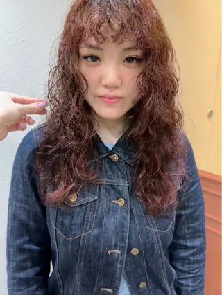 カラー rena ✶伏見/顔周りカットのヘアスタイル
