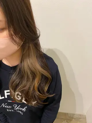 ロング カラー 藤野 凪沙のヘアスタイル