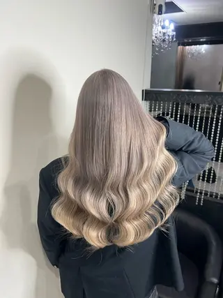 ロング カラー YUDU🍊 germe/ジェルムのヘアスタイル