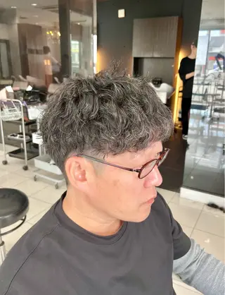 ショート パーマ メンズ パーマ特化美容師 🔥Shinoのヘアスタイル