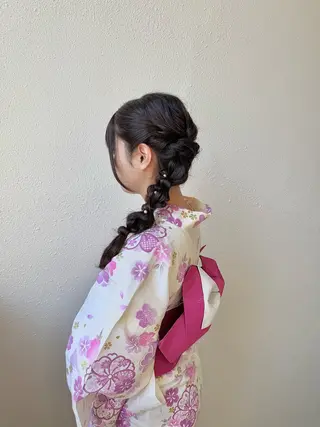 ヘアアレンジ R/🎀 ヘアセット・艶カラーのヘアスタイル