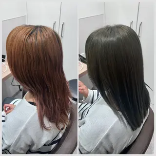 ミディアム カラー SALOWIN 神戸三宮店所属・【三宮/ブリーチ なしカラー】高田祐也のヘアスタイル