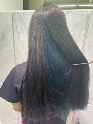 ロング カラー ハイトーンカラーエク ステ🌺RENA🌺のヘアスタイル