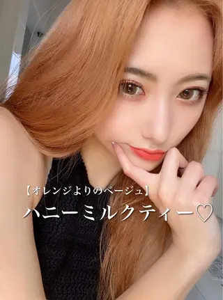 セミロング カラー 韓国ハッシュカット/ 新宿/髪質改善/岡崎のヘアスタイル