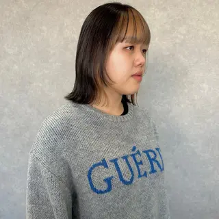 ミディアム カラー はちすか るかのヘアスタイル