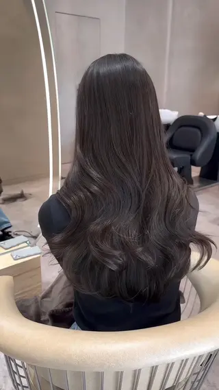セミロング 韓国ヘア/ベージュ カラー/髪質改善/涼のヘアスタイル