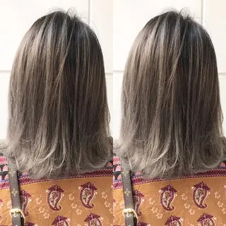 ミディアム カラー ヘアアレンジ BANK'S hair所属・💐ケラチン 髪質改善寺坂雄飛💐のヘアスタイル