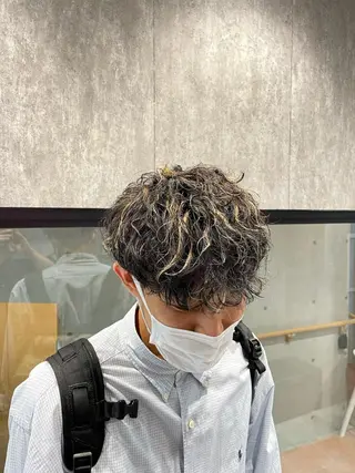 ショート カラー パーマ メンズ 🔥メンズ超特化🔥 青木海斗のヘアスタイル