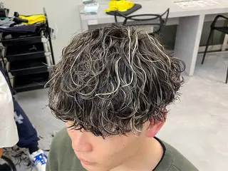 パーマ フェザーパーマメンズ ツイスパ京都駅前のヘアスタイル