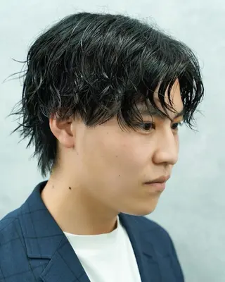 ショート パーマ メンズ CHROM TOKYO ALT所属・神保町メンズno.1 佐々木康介のヘアスタイル