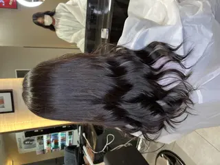 セミロング カラー ✨️韓国風カラー✨️ 最高級エクステ✨️のヘアスタイル