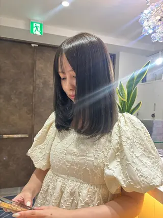 カラー AO所属・Haruka🌺府中 /ボブ/海外ヘアのヘアスタイル