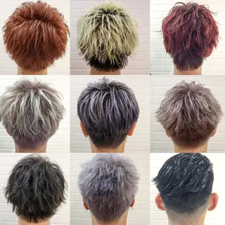 ショート カラー パーマ メンズ 居心地の良さ◎ 明るいお店です◎のヘアスタイル