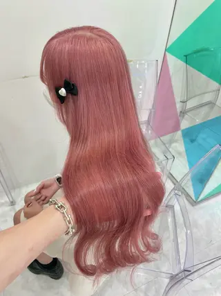 セミロング カラー 🎀愛されgirly ヘア🫧Ayakaのヘアスタイル