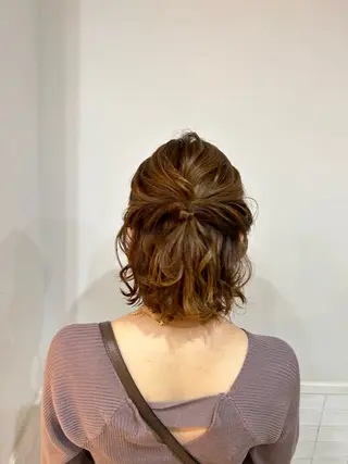 ミディアム ヘアアレンジ 優希 ／カットモデル募集中のヘアスタイル