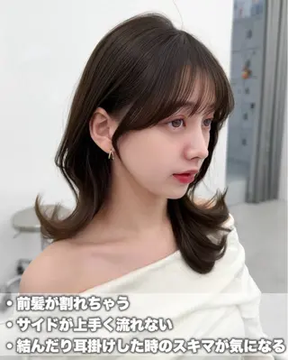 ロング カラー 韓国ヘア　紗希 🦋のヘアスタイル