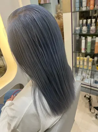 ミディアム カラー パーマ ヘアアレンジ メンズ 堀井 凌平のヘアスタイル