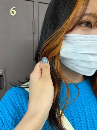 ロング era所属・azumi/ボブ/暖 色/オリーブ/縮毛のヘアスタイル