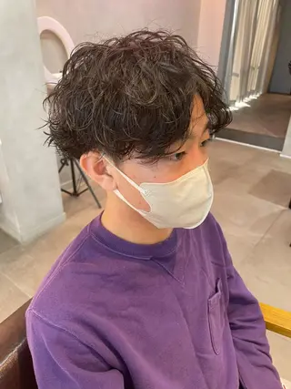 ショート パーマ メンズ 辻堂メンズ特化 YU-YAのヘアスタイル