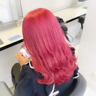 セミロング カラー 透明感/艶髪/💖 トレンドスタイル💖のヘアスタイル