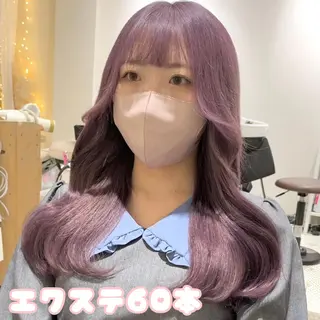 ロング カラー MOE🐈‍⬛🎀 エクステ/ワンホンのヘアスタイル