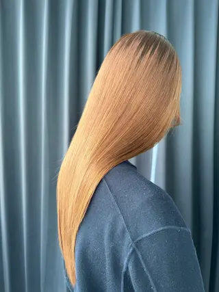 ロング パーマ salowin 渋谷　joule所属・美髪矯正 韓国レイヤーのヘアスタイル