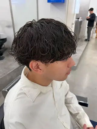 ショート パーマ メンズ 亀井隆汰/メンズ専門 パーマ特化美容師のヘアスタイル