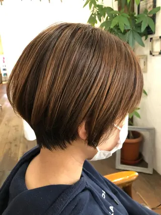 ショート カラー ヘアアレンジ Bob &髪質改善 NEMOTOのヘアスタイル