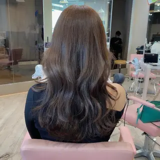 ロング カラー On所属・顔まわりカット🌟 くびれヘア/寺門遥輝のヘアスタイル