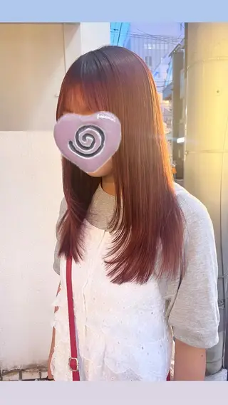 ロング カラー ﾚｲﾔｰ/ﾊｲﾄｰﾝ ೀユイ🌙のヘアスタイル