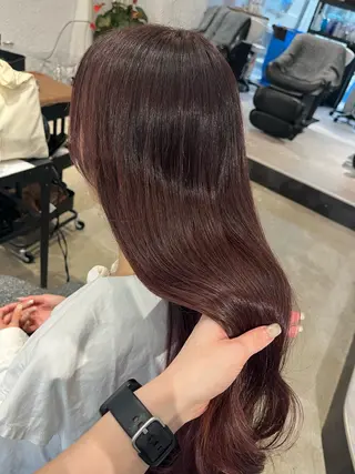 セミロング baton  hair salon所属・✽透明感ｶﾗｰ ✽ 🍆那須ももこ🍑のヘアスタイル