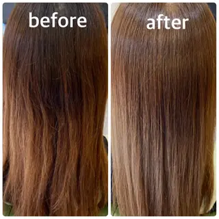 セミロング カラー エイト ウメダのヘアスタイル