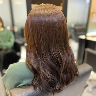 ミディアム YASU🍎CUT 赤系カラー/ヘアケアのヘアスタイル