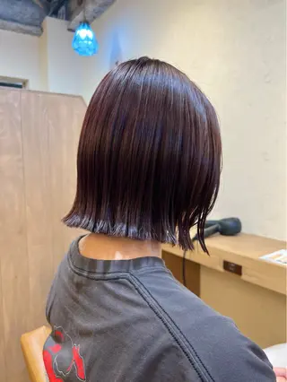 ショート カラー 神戸ボブ✂️ ioe三宮/田 伸佳のヘアスタイル