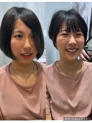 ショート LucksiMie 銀座店所属・【韓国 レイヤー 髪質改善✨】かずのヘアスタイル
