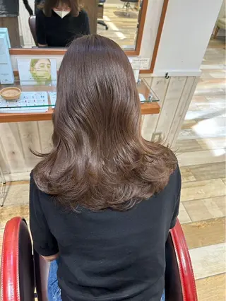 セミロング 韓国ヘア ‎🤍KANA🎀のヘアスタイル