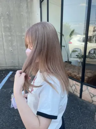 ロング カラー 只野 真衣のヘアスタイル