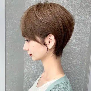 ショート カラー パーマ ヘアアレンジ ボブ｜韓国｜美髪矯正 ｜amika🌙のヘアスタイル