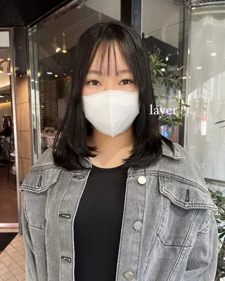 ミディアム 酸性ストレート 🤍🎀honokaのヘアスタイル