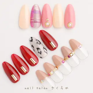 ネイル さくらや❤ パラジェル使用のネイルデザイン