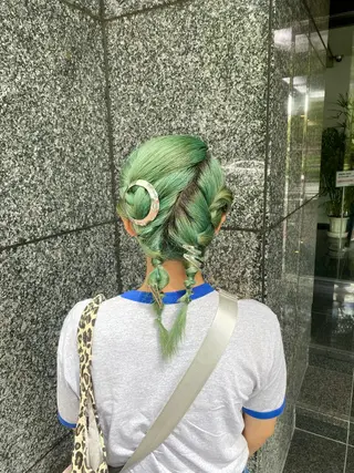 ヘアアレンジ 💫miyu💫デザ インカラー/アレンジのヘアスタイル