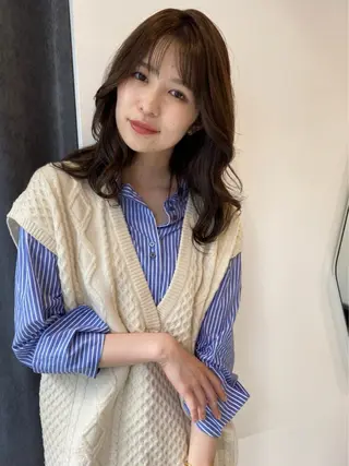 セミロング パーマ ✨モデルさん募集中✨ サギヤタクミのヘアスタイル