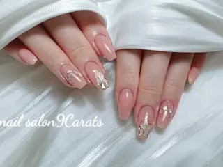 ネイル 💜ワンホンネイル ナインカラット💎のネイルデザイン