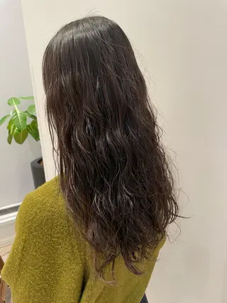 ロング パーマ k-twoたき✨艶感 カラー/美髪矯正のヘアスタイル