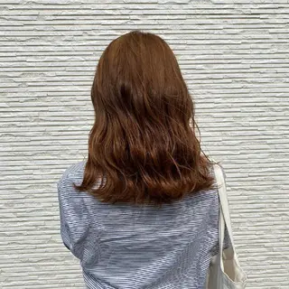 ロング カラー 婦中／メンズ/パーマ カラー/縮毛/波巻きのヘアスタイル