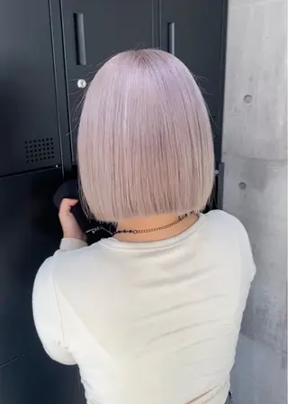 ショート カラー ヘアアレンジ メンズ のん🎀ハイトーン/ レイヤーカット🐳のヘアスタイル