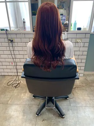 ロング カラー ヤマナカ エリカのヘアスタイル