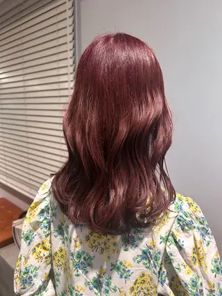ミディアム カラー 暖色🍒姫カット🎀 オタク特化🎀ゆうなのヘアスタイル
